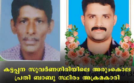 കട്ടപ്പന സുവര്‍ണഗിരിയിലെ അരുംകൊല  പ്രതി ബാബു സ്ഥിരം അക്രമകാരി