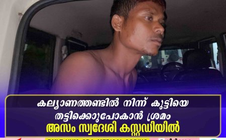 കല്യാണത്തണ്ടില്‍ നിന്ന് കുട്ടിയെ തട്ടിക്കൊണ്ടുപോകാന്‍ ശ്രമം: അസം സ്വദേശി കസ്റ്റഡിയില്‍