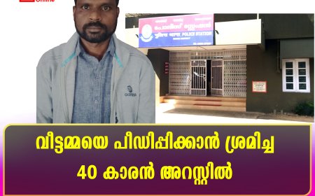 വീട്ടമ്മയെ പീഡിപ്പിക്കാന്‍ ശ്രമിച്ച 40 കാരന്‍ അറസ്റ്റില്‍ 