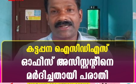 കട്ടപ്പന ഐസിഡിഎസ് ഓഫീസ് അസിസ്റ്റന്റിനെ മര്‍ദിച്ചതായി പരാതി