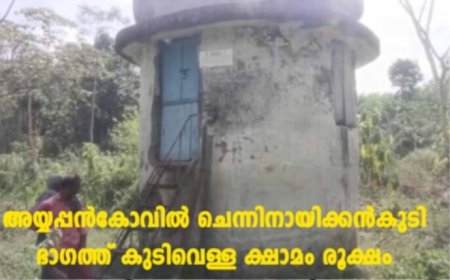 അയ്യപ്പന്‍കോവില്‍ ചെന്നിനായിക്കന്‍കുടി ഭാഗത്ത് കുടിവെള്ളക്ഷാമം രൂക്ഷം