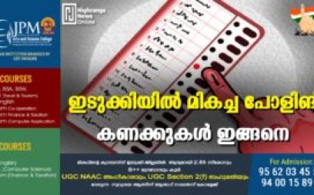 ഇടുക്കിയില്‍ മികച്ച പോളിങ്: കണക്കുകള്‍ ഇങ്ങനെ