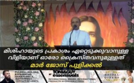 മിശിഹായുടെ പ്രകാശം ഏറ്റെടുക്കുവാനുള്ള വിളിയാണ് ഓരോ ക്രൈസ്തവനുമുള്ളത്: മാര്‍ ജോസ് പുളിക്കല്‍