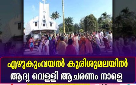 എഴുകുംവയൽ കുരിശുമലയിൽ ആദ്യ വെള്ളി ആചരണം നാളെ 