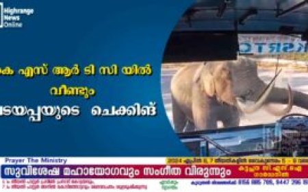 കെ എസ് ആര്‍ ടി സി യില്‍ വീണ്ടും പടയപ്പയുടെ ചെക്കിങ്