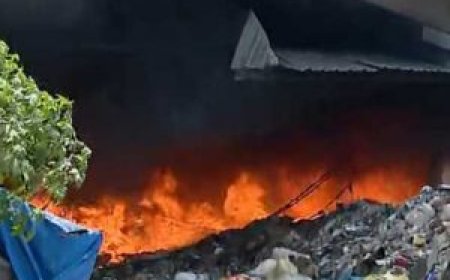 കോഴിക്കോട് കോർപ്പറേഷന്‍റെ മാലിന്യ സംസ്കരണ കേന്ദ്രത്തില്‍ വൻ തീപിടുത്തം