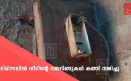 ശക്തമായ ഇടിമിന്നലിൽ വയറിങ്ങുകൾ കത്തിനശിച്ചു