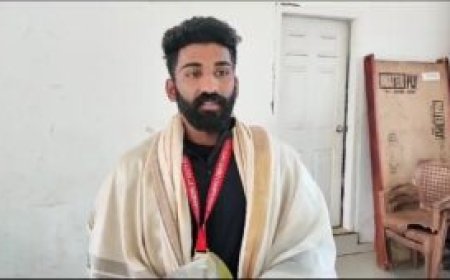 ഹരീഷ് വിജയന് ജന്മ നാടിന്റെ  സ്വീകരണം