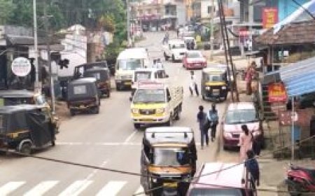 അപകടങ്ങൾ തുടർക്കഥയായി ഉപ്പുതറ ടൗൺ