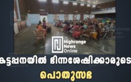 കട്ടപ്പനയിൽ ഭിന്നശേഷിക്കാരുടെ പൊതുസഭ