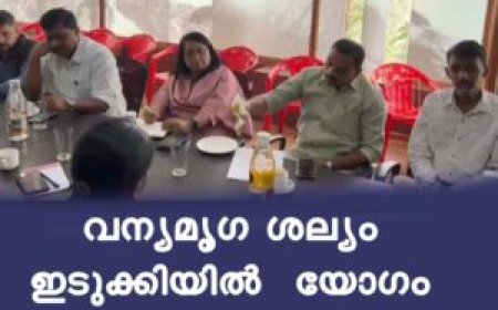 വന്യമൃഗ ശല്യം ഇടുക്കിയിൽ യോഗം