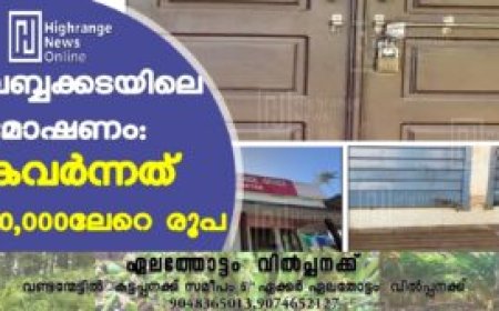 ലബ്ബക്കടയിലെ മോഷണം: കവര്‍ന്നത് 20,000 ലേറെ രൂപ