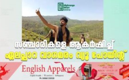 സഞ്ചാരികളെ ആകര്‍ഷിച്ച് ഏലപ്പാറ വാഗമരം വ്യൂ പോയിന്റ്