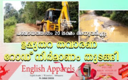 പഞ്ചായത്തംഗം 20 ലക്ഷം അനുവദിച്ചു: ഉപ്പുതറ തവാരണ റോഡ് നിര്‍മാണം തുടങ്ങി