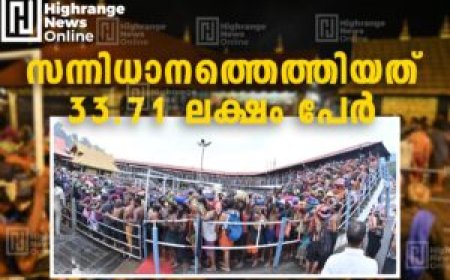 സന്നിധാനത്തെത്തിയത് 33.71 ലക്ഷം പേര്‍: ശബരിമലയില്‍ തിരക്ക്