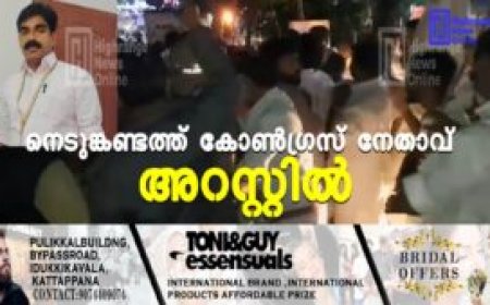 നെടുങ്കണ്ടത്ത് കോണ്‍ഗ്രസ് നേതാവ് അറസ്റ്റില്‍