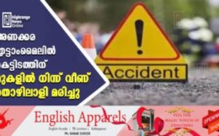 കെട്ടിടത്തിന്റെ മുകളില്‍നിന്ന് വീണ് യുവാവ് മരിച്ചു