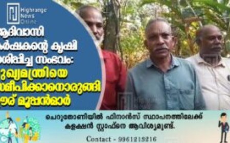 ആദിവാസി കര്‍ഷകന്റെ കൃഷി നശിപ്പിച്ച സംഭവം: മുഖ്യമന്ത്രിയെ സമീപിക്കാനൊരുങ്ങി ഊര് മൂപ്പന്‍മാര്‍