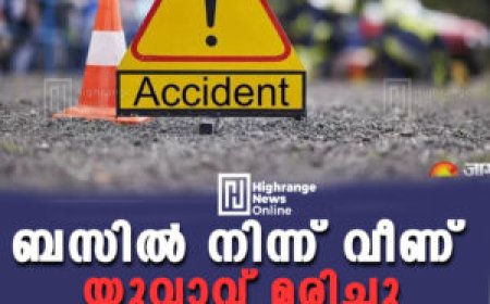 ബസിൽ നിന്ന് വീണ് യുവാവ് മരിച്ചു