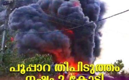 പൂപ്പാറ തീപിടുത്തം : നഷ്ടം 2 കോടി