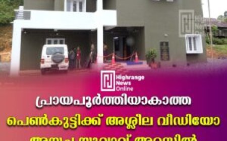 പ്രായപൂര്‍ത്തിയാകാത്ത പെണ്‍കുട്ടിക്ക് അശ്ലീല വീഡിയോ അയച്ച യുവാവ് അറസ്റ്റില്‍