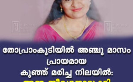 തോപ്രാംകുടിയിൽ ഏഴുമാസം പ്രായമായ കുഞ്ഞ് മരിച്ച നിലയിൽ: അമ്മ ജീവനൊടുക്കി