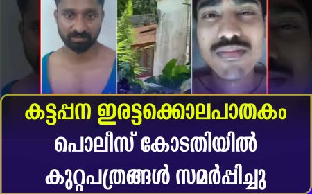 കട്ടപ്പന ഇരട്ടക്കൊലപാതകം: പൊലീസ് കോടതിയില്‍ കുറ്റപത്രങ്ങള്‍ സമര്‍പ്പിച്ചു