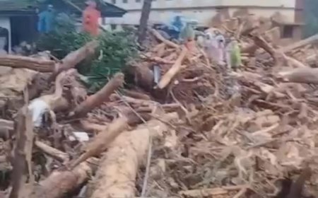 ദുരന്തഭൂമിയായി വയനാട് : മേപ്പാടി മുണ്ടക്കൈയിലും  ചൂരൽ മലയിലും വൻ ഉരുൾപ്പൊട്ടൽ : 8 മരണം