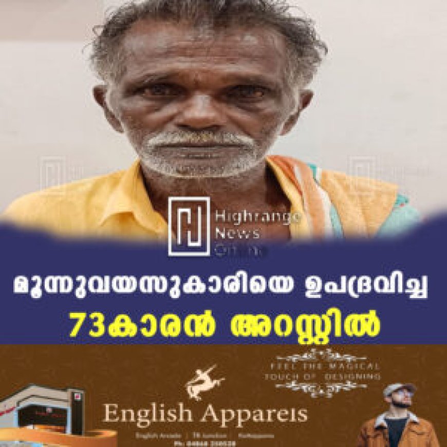 മൂന്നുവയസുകാരിയെ ഉപദ്രവിച്ച 73കാരന് അറസ്റ്റില്