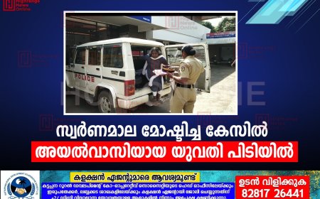 സ്വര്‍ണമാല മോഷ്ടിച്ച കേസില്‍ അയല്‍വാസിയായ യുവതി പിടിയില്‍ 