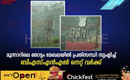 മൂന്നാറിലെ തോട്ടം മേഖലയില്‍ പ്രതിസന്ധി സൃഷ്ടിച്ച് ബിഎസ്എന്‍എല്‍ നെറ്റ് വര്‍ക്ക് 