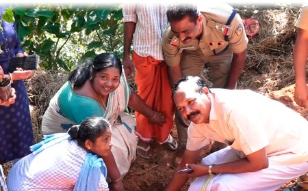 വെള്ളത്തൂവല്‍ പൊലീസ് സ്റ്റേഷന്‍ പരിസരത്ത് പച്ചക്കറി കൃഷി ആരംഭിച്ച് പഞ്ചായത്ത്  