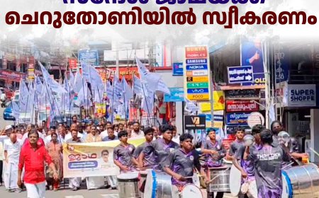 വ്യാപാര സംരക്ഷണ സന്ദേശ ജാഥയ്ക്ക് ചെറുതോണിയില്‍ സ്വീകരണം