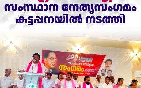 സി.എസ്.ഡി.എസ്. സംസ്ഥാന നേതൃസംഗമം കട്ടപ്പനയില്‍ നടത്തി