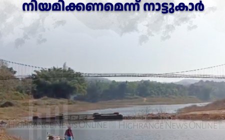 അയ്യപ്പന്‍കോവില്‍ തൂക്കുപാലത്ത് സന്ദര്‍ശകര്‍ കൂടി: ഹോം ഗാര്‍ഡിനെ നിയമിക്കണമെന്ന് നാട്ടുകാര്‍