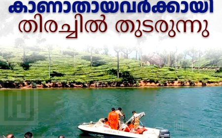 ആനയിറങ്കല്‍ ഡാമില്‍ കാണാതായവര്‍ക്കായി തിരച്ചില്‍ തുടരുന്നു
