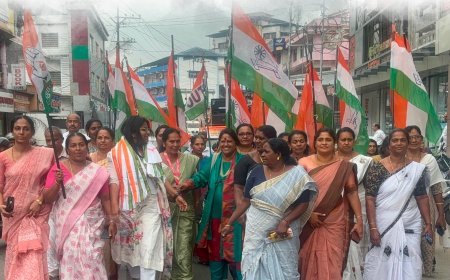 മഹിളാ സാഹസ് കേരള യാത്രയ്ക്ക് കട്ടപ്പനയില്‍ സ്വീകരണം നല്‍കി