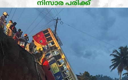 അടിമാലി ഇരുമ്പുപാലത്ത് കെഎസ്ആര്‍ടിസി ബസ് മറിഞ്ഞു: ഡ്രൈവര്‍ക്കും യാത്രക്കാര്‍ക്കും നിസാര പരിക്ക്