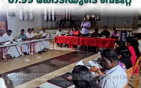 അടിമാലി പഞ്ചായത്തിന് 67.99 കോടിയുടെ ബജറ്റ് 