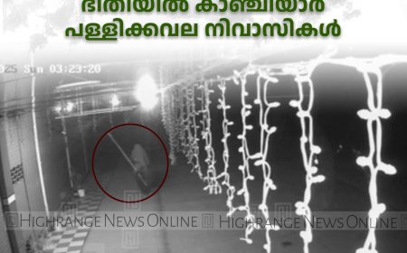 വീടുകള്‍ക്ക് സമീപം അജ്ഞാതന്‍: ഭീതിയില്‍ കാഞ്ചിയാര്‍ പള്ളിക്കവല നിവാസികള്‍ 
