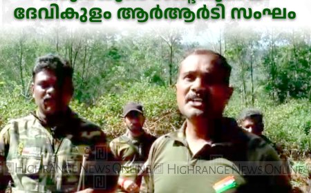 കാട്ടാനയെ തുരത്താന്‍ കടുവയുടെ ശബ്ദവുമായി ദേവികുളം ആര്‍ആര്‍ടി സംഘം 