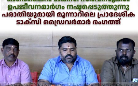 ഓണ്‍ലൈന്‍ ടാക്സി സര്‍വീസുകള്‍ ഉപജീവനമാര്‍ഗം നഷ്ടപ്പെടുത്തുന്നു: പരാതിയുമായി മൂന്നാറിലെ പ്രാദേശിക ടാക്‌സി ഡ്രൈവര്‍മാര്‍ രംഗത്ത്