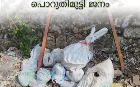 കട്ടപ്പന വലിയകണ്ടം റോഡരികില് മാലിന്യം തള്ളുന്നു: പൊറുതിമുട്ടി ജനം