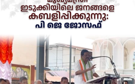 മുഖ്യമന്ത്രി ഇടുക്കിയിലെ ജനങ്ങളെ കബളിപ്പിക്കുന്നു: പി ജെ ജോസഫ്