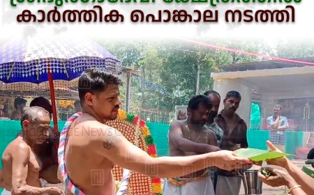  ഇരട്ടയാര്‍ നോര്‍ത്ത് ശ്രീദുര്‍ഗാദേവീ ക്ഷേത്രത്തില്‍ കാര്‍ത്തിക പൊങ്കാല നടത്തി 