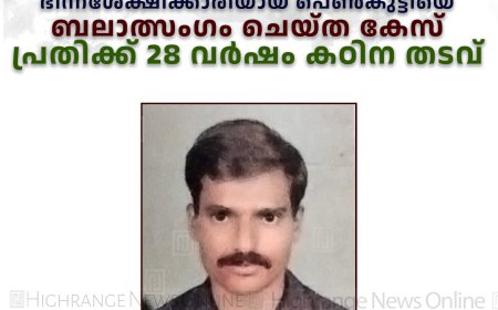 ഭിന്നശേക്ഷിക്കാരിയായ പെണ്കുട്ടിയെ ബലാത്സംഗം ചെയ്ത കേസ്: പ്രതിക്ക് 28 വര്ഷം കഠിന തടവ്