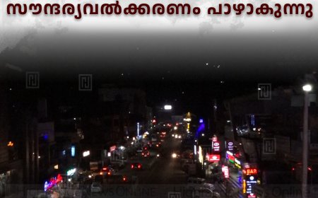 നവീകരണം മുടങ്ങി: അടിമാലി ടൗണ്‍ സൗന്ദര്യവല്‍ക്കരണം പാഴാകുന്നു