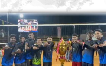 ചേറ്റുകുഴി നവജീവന്‍ ക്ലബ് സംഘടിപ്പിച്ച വോളിബോള്‍ ടൂര്‍ണമെന്റില്‍ ചാവികാനം ബ്രദേഴ്‌സ് ജേതാക്കള്‍