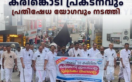 കോണ്‍ഗ്രസ് കട്ടപ്പനയില്‍ കരിങ്കൊടി പ്രകടനവും പ്രതിഷേധ യോഗവും നടത്തി 
