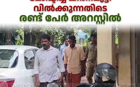 മോഷ്ടിച്ച ചന്ദനമുട്ടി വില്‍ക്കുന്നതിടെ രണ്ട് പേര്‍ അറസ്റ്റില്‍